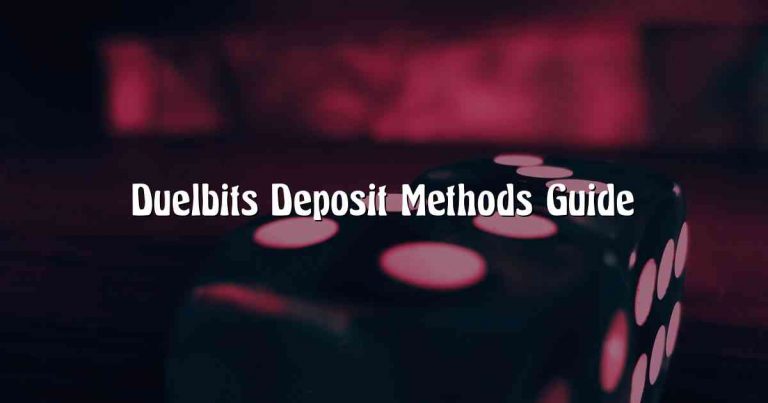 Duelbits Deposit Methods Guide