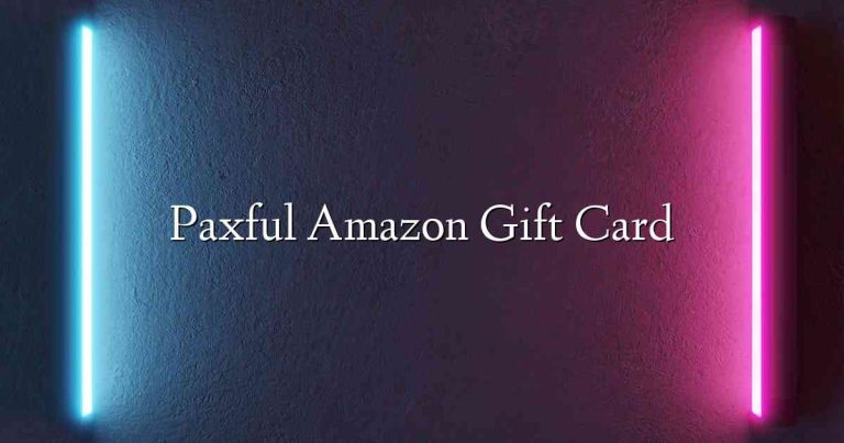 Paxful Amazon Gift Card