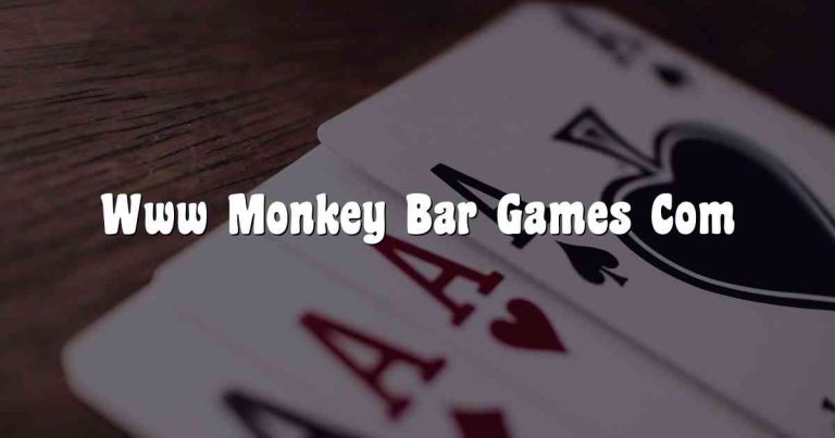 Www Monkey Bar Games Com